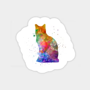 snowshoe cat in watercolor Sticker